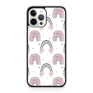 Rainbow Hearts Phone Case