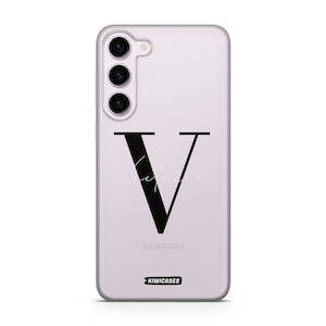 Custom: Black Initials - Galaxy S24 Plus - Custom