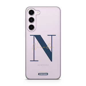 Custom: Navy Initials - Galaxy S24 Plus - Custom