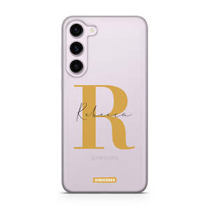 Gold Initials - Galaxy S24 Plus - Custom