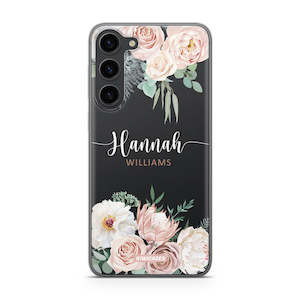Custom: Dusty Pink Florals - Galaxy S24 Plus - Custom