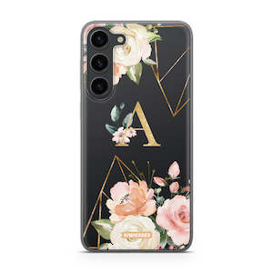 Custom: Floral Initials - Galaxy S24 Plus - Custom