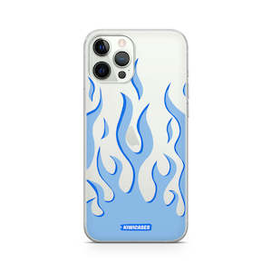 Blue Fire Flames - iPhone 12/12 Pro