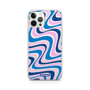 Wavey Blue Pink - iPhone 12/12 Pro
