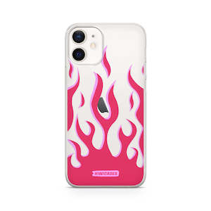 Iphone 12 Mini: Pink Fire Flames - iPhone 12 Mini