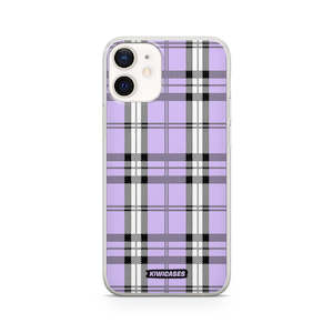 Purple Plaid - iPhone 12 Mini