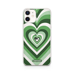 Green Hearts - iPhone 12 Mini