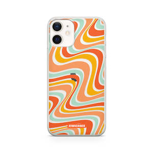 Iphone 12 Mini: Wavey Orange - iPhone 12 Mini