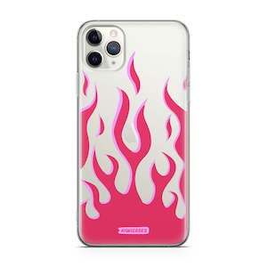 Iphone 11 Pro Max: Pink Fire Flames - iPhone 11 Pro Max