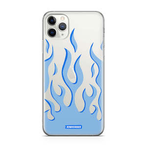 Iphone 11 Pro Max: Blue Fire Flames - iPhone 11 Pro Max