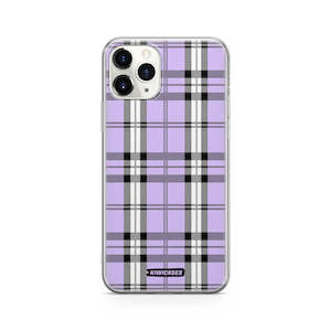 Iphone 11 Pro: Purple Plaid - iPhone 11 Pro
