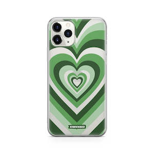Iphone 11 Pro: Green Hearts - iPhone 11 Pro