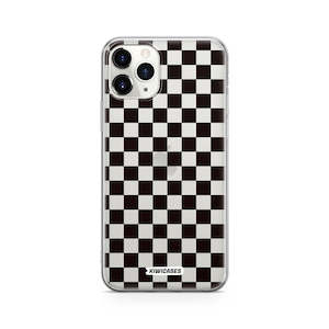 Iphone 11 Pro: Black Checkers - iPhone 11 Pro