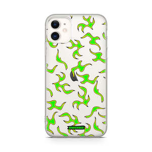 Green Fire Flames - iPhone 11