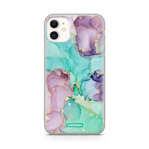 Iphone 11: Green Purple Marble - iPhone 11