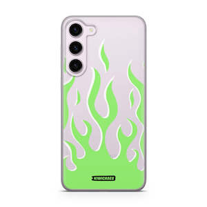 Galaxy S23 Plus: Green Fire - Galaxy S23 Plus