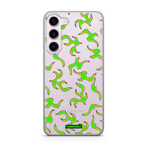 Green Fire Flames - Galaxy S23 Plus