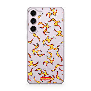 Galaxy S23 Plus: Yellow Fire Flames - Galaxy S23 Plus