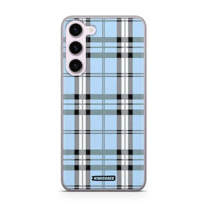 Blue Plaid - Galaxy S23 Plus