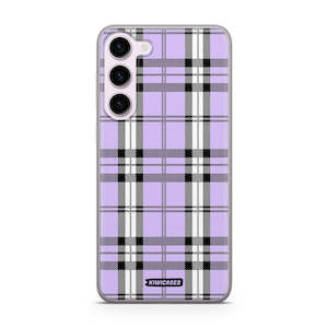 Purple Plaid - Galaxy S23 Plus