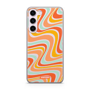 Wavey Orange - Galaxy S23 Plus