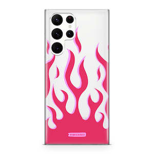 Galaxy S22 Ultra: Pink Fire Flames - Galaxy S22 Ultra