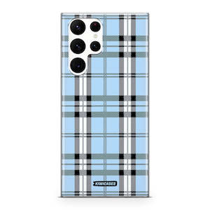 Blue Plaid - Galaxy S22 Ultra