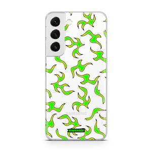 Green Fire Flames - Galaxy S22 Plus