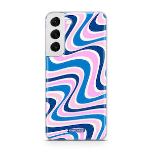 Wavey Blue Pink - Galaxy S22 Plus