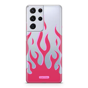 Galaxy S21 Ultra: Pink Fire Flames - Galaxy S21 Ultra