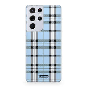 Blue Plaid - Galaxy S21 Ultra