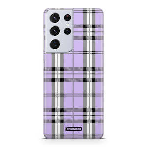 Purple Plaid - Galaxy S21 Ultra