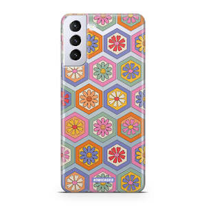 Galaxy S21 Plus: Groovy Flowers - Galaxy S21 Plus
