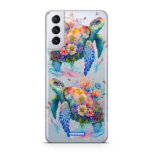 Galaxy S21 Plus: Floral Turtles - Galaxy S21 Plus