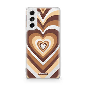 Galaxy S21 Fe: Latte Hearts - Galaxy S21 FE