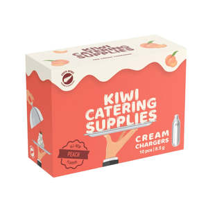 Peach Flavoured Cream Chargers 8.5g - 3 x 10 Pack (30 Chargers)