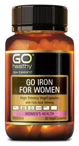 Go Healthy Go Iron For Women (30 Vege Caps)
