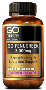 Go Healthy Go Fenugreek 3,000mg (120 Vege Caps)