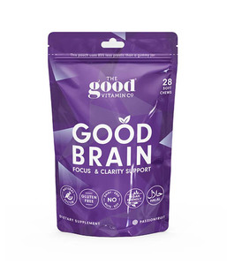 Health Supplements: The Good Vitamin Co Good Brain Focus and Clarity Pouch 28s