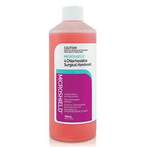 Hand Body Wash: Microshield 4% Chlorhexidine Surgical Handwash 500ml