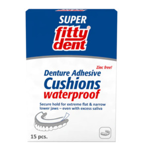 Denture Orthodontic Care: Fittydent Super Cushions 15s