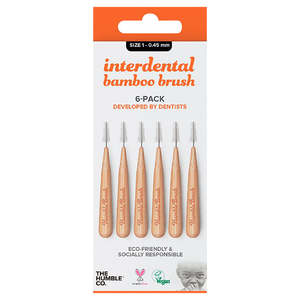 Floss: Humble Co. Interdental Bamboo Brushes 6 Pack