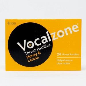 Vocal Care: Vocalzone Honey & Lemon Throat Pastilles