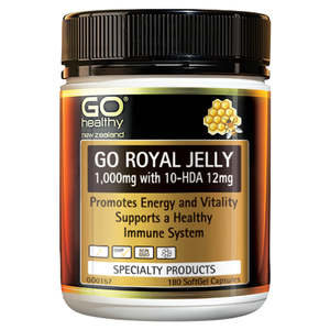Brain Health: GO Healthy Royal Jelly 1000mg (180 caps)
