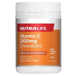 Nutralife Vitamin C 1200mg Chewable Tablets