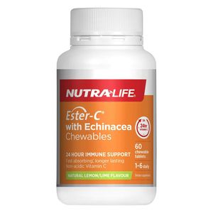 Immune Support: Nutralife Ester-C 500mg with Echinacea Chewables