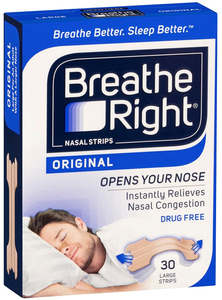 Snoring: Breathe Right Original 30s