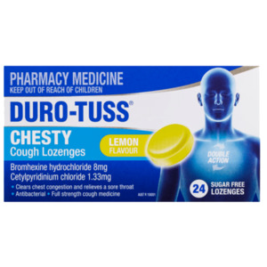 Chesty Cough: Duro-Tuss Chesty Cough Lozenges Lemon Flavour (24s)