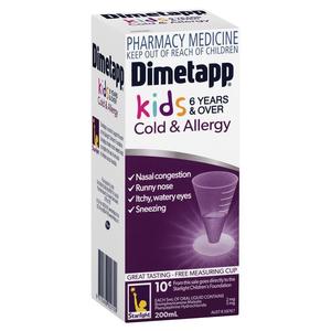 Cold Flu: Dimetapp Cold & Allergy (200ml)