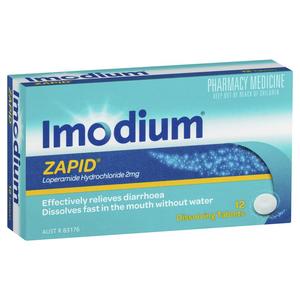 Diarrhoea: Imodium 2mg Zapid Tablets